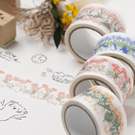 Elcommunne Petit et Grand Masking Tape - Dinosaur