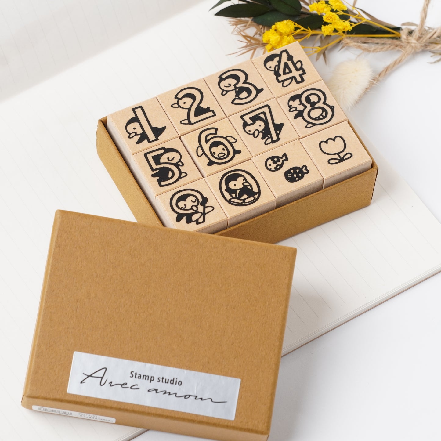 Penguin Number Stamp Set