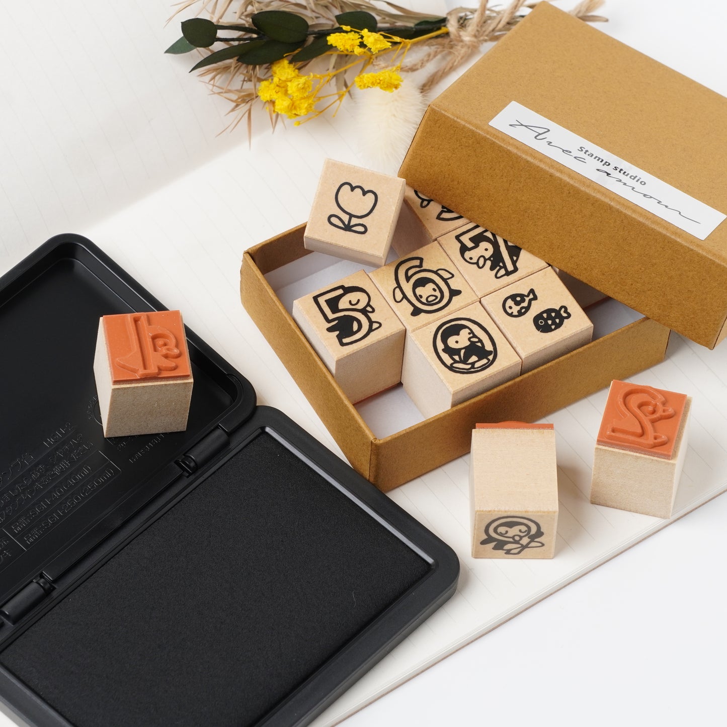 Penguin Number Stamp Set