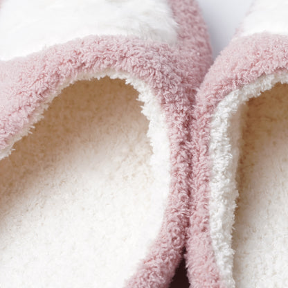 Fluffy Animal Room Slippers - White Cat