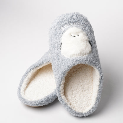 Fluffy Animal Room Slippers - Shimaenaga