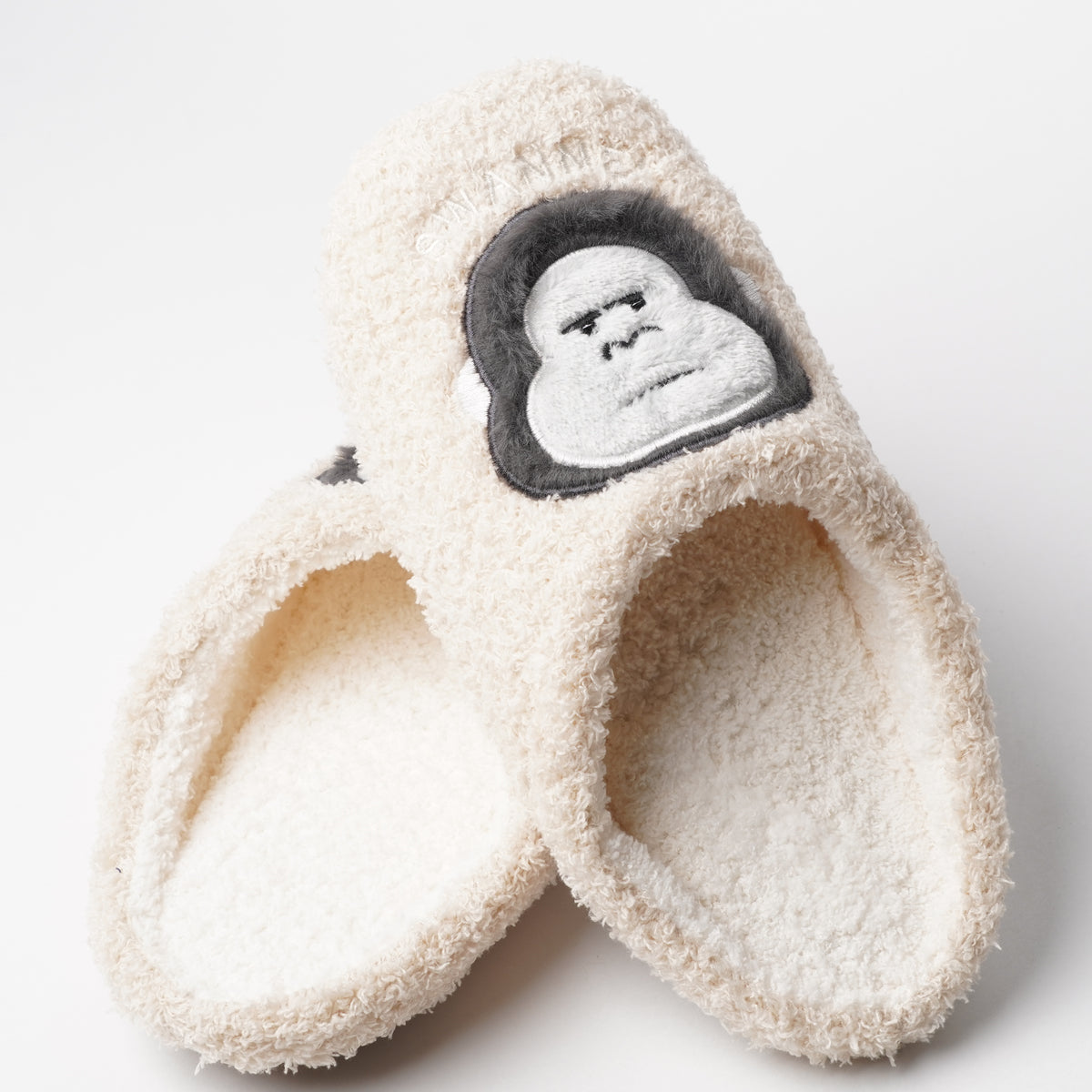 Fluffy Animal Room Slippers - Gorilla
