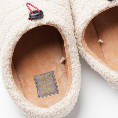 Cozy Boa Room Slippers M - Off White