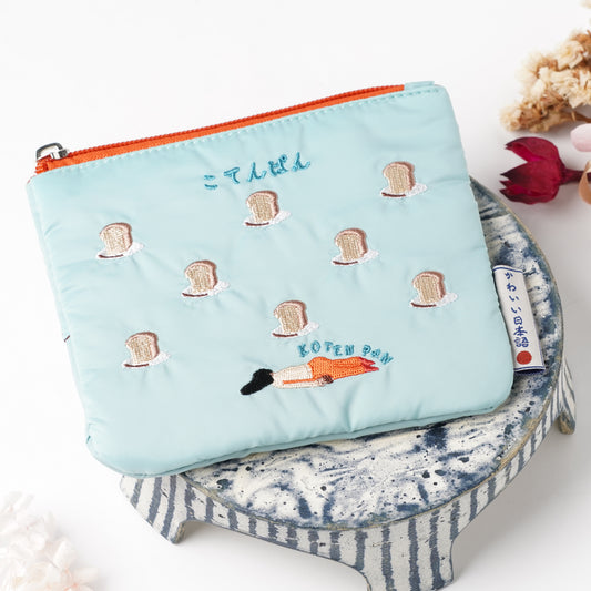 Cute Japanese Phrase Flat Pouch – Kotenpan