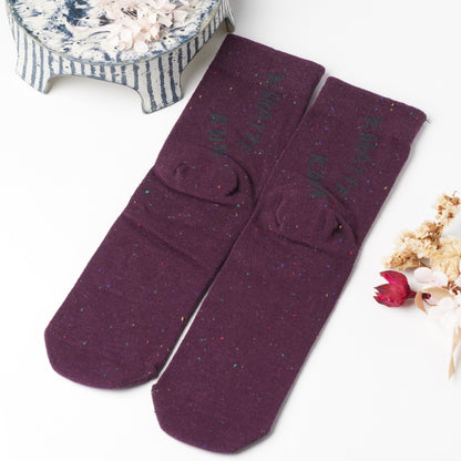 Kusetsuyo Boxing Tiger Socks – Dark Purple