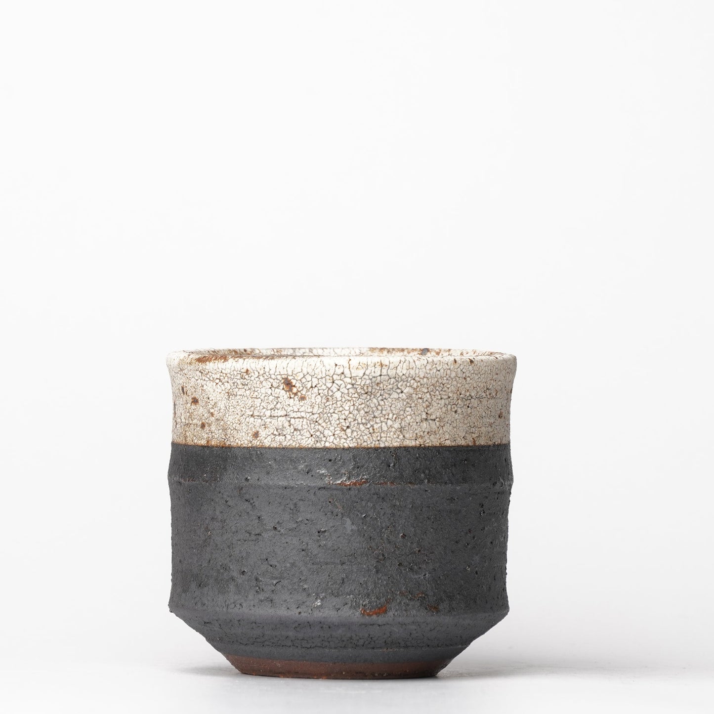 Hyouzangama Crackle Glaze Kairagi Yunomi Tea Cup