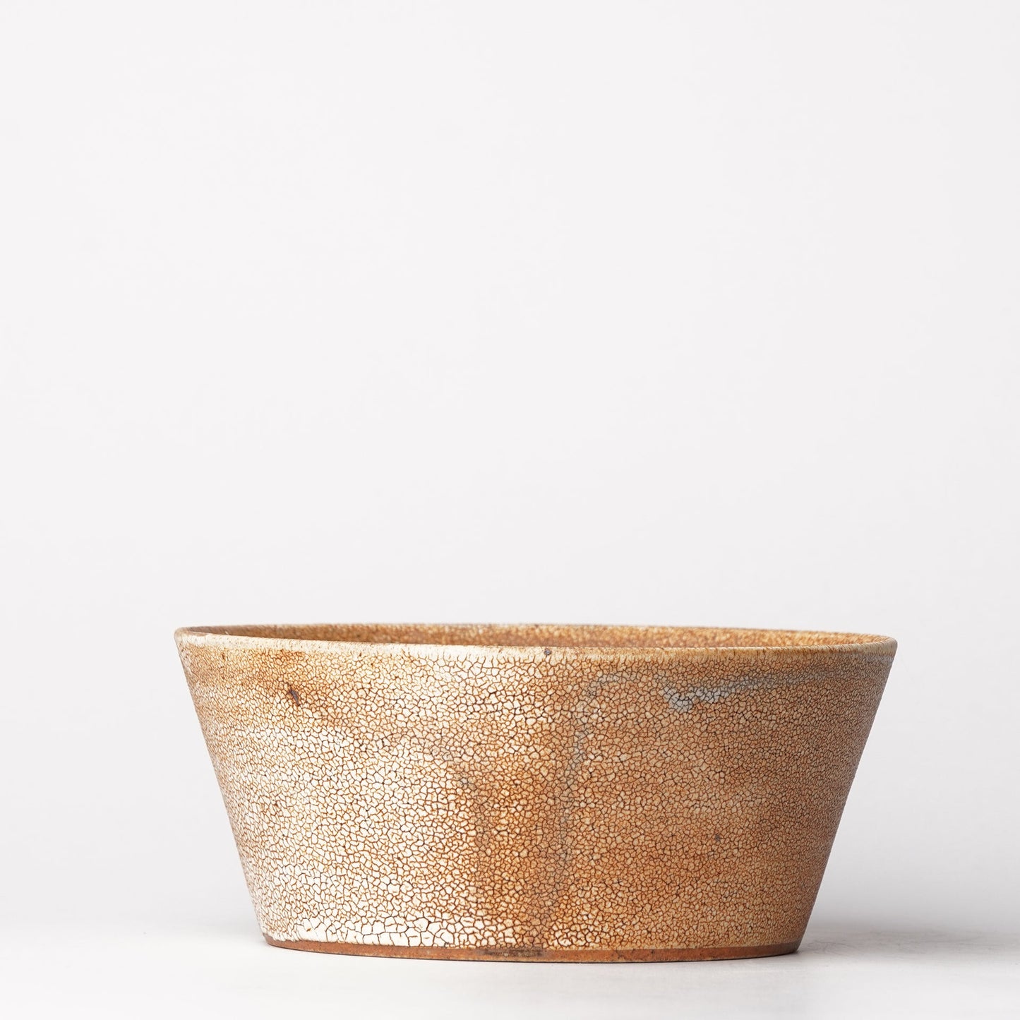 Hyouzangama Crackle Glaze Kairagi Flat Bowl