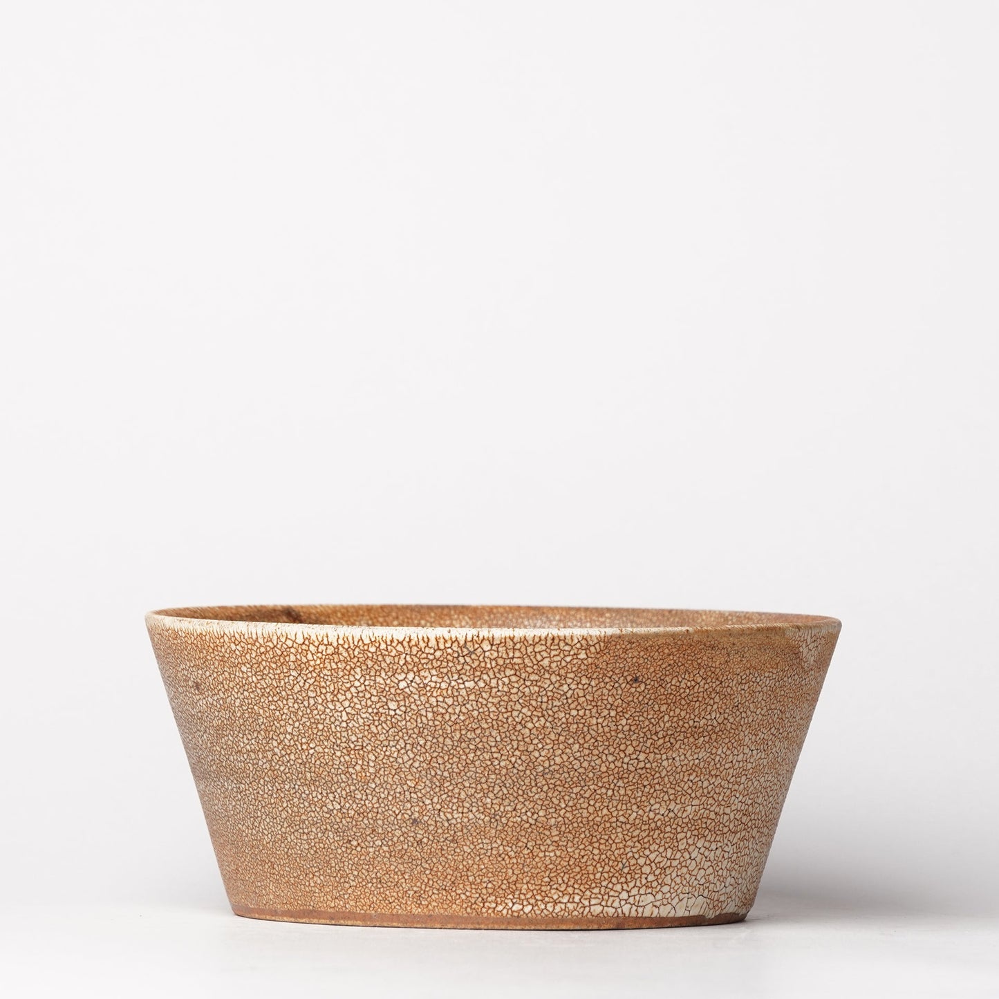Hyouzangama Crackle Glaze Kairagi Flat Bowl