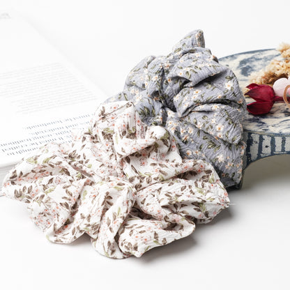 Flower Bouquet Chiffon Scrunchie