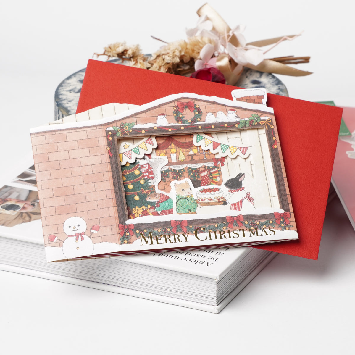Kotoko Akane Christmas Pop-Up Greeting Card
