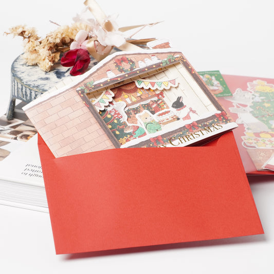 Kotoko Akane Christmas Pop-Up Greeting Card