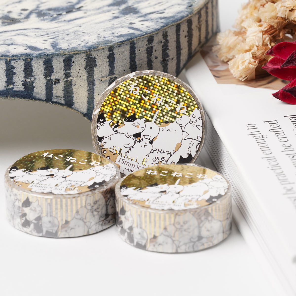 Shinzi Katoh Nekonekone Foil Masking Tape