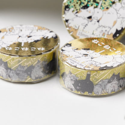 Shinzi Katoh Cat Meeting Foil Masking Tape