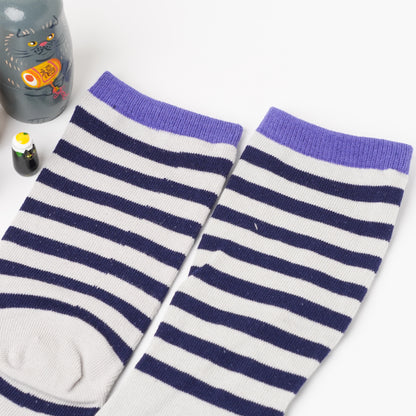 Kaya Striped Cat Tabi Socks | Japanese Split-Toe Cat Socks