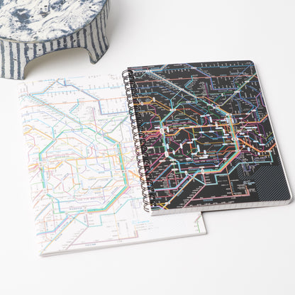 Tokyo Rail Network Map B6 Ring Notebook