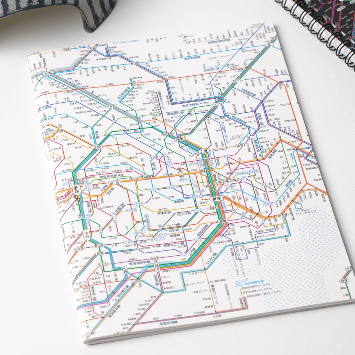 Tokyo Rail Network Map A5 Notebook