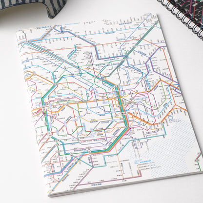 Tokyo Rail Network Map A5 Notebook