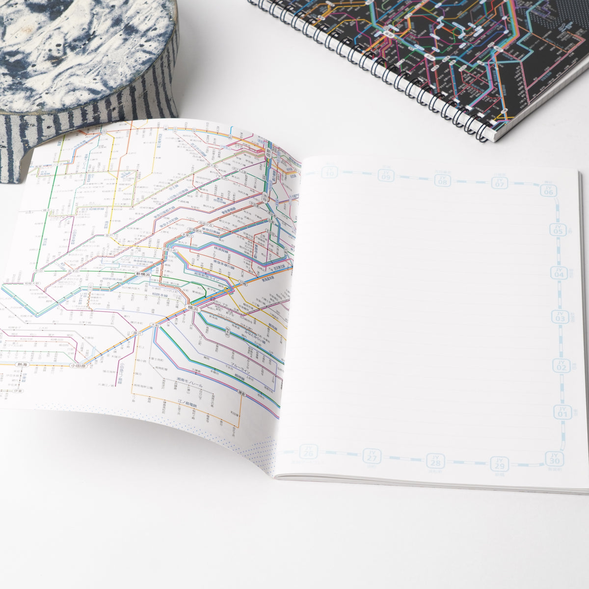 Tokyo Rail Network Map A5 Notebook