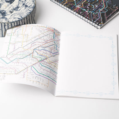 Tokyo Rail Network Map A5 Notebook