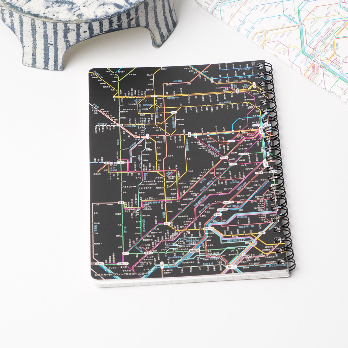 Tokyo Rail Network Map B6 Ring Notebook