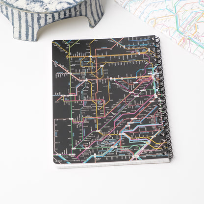 Tokyo Rail Network Map B6 Ring Notebook
