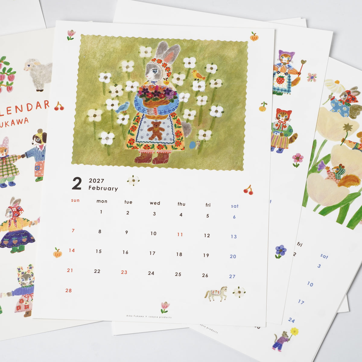 Aiko Fukawa 2027 Animal Calendar | Cozyca Products