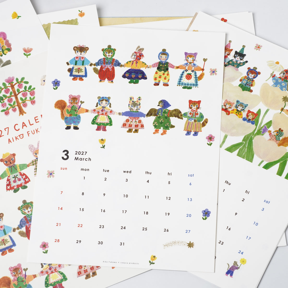 Aiko Fukawa 2027 Animal Calendar | Cozyca Products