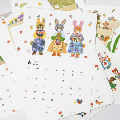 Aiko Fukawa 2027 Animal Calendar | Cozyca Products