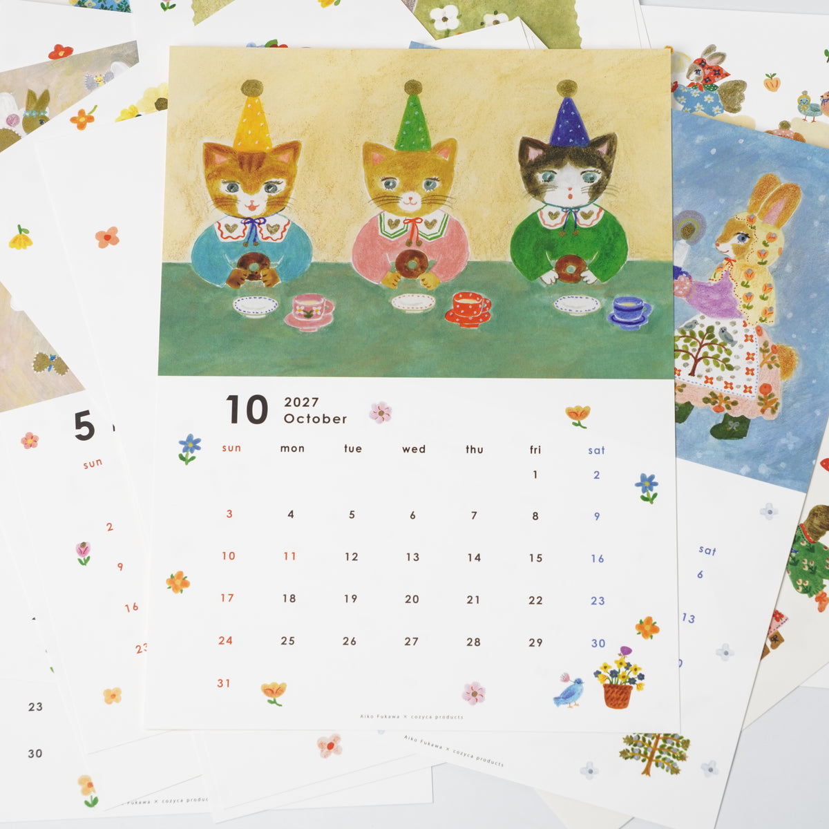 Aiko Fukawa 2027 Animal Calendar | Cozyca Products