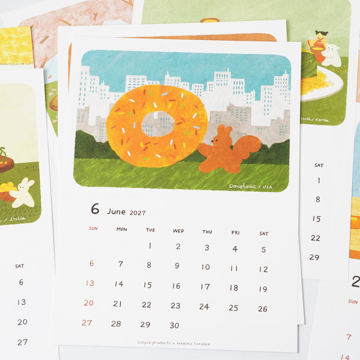 Mariko Fukuoka 2027 Sweets Calendar | Cozyca Products