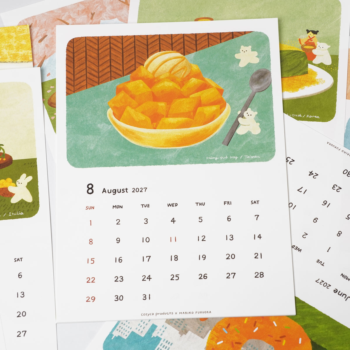 Mariko Fukuoka 2027 Sweets Calendar | Cozyca Products
