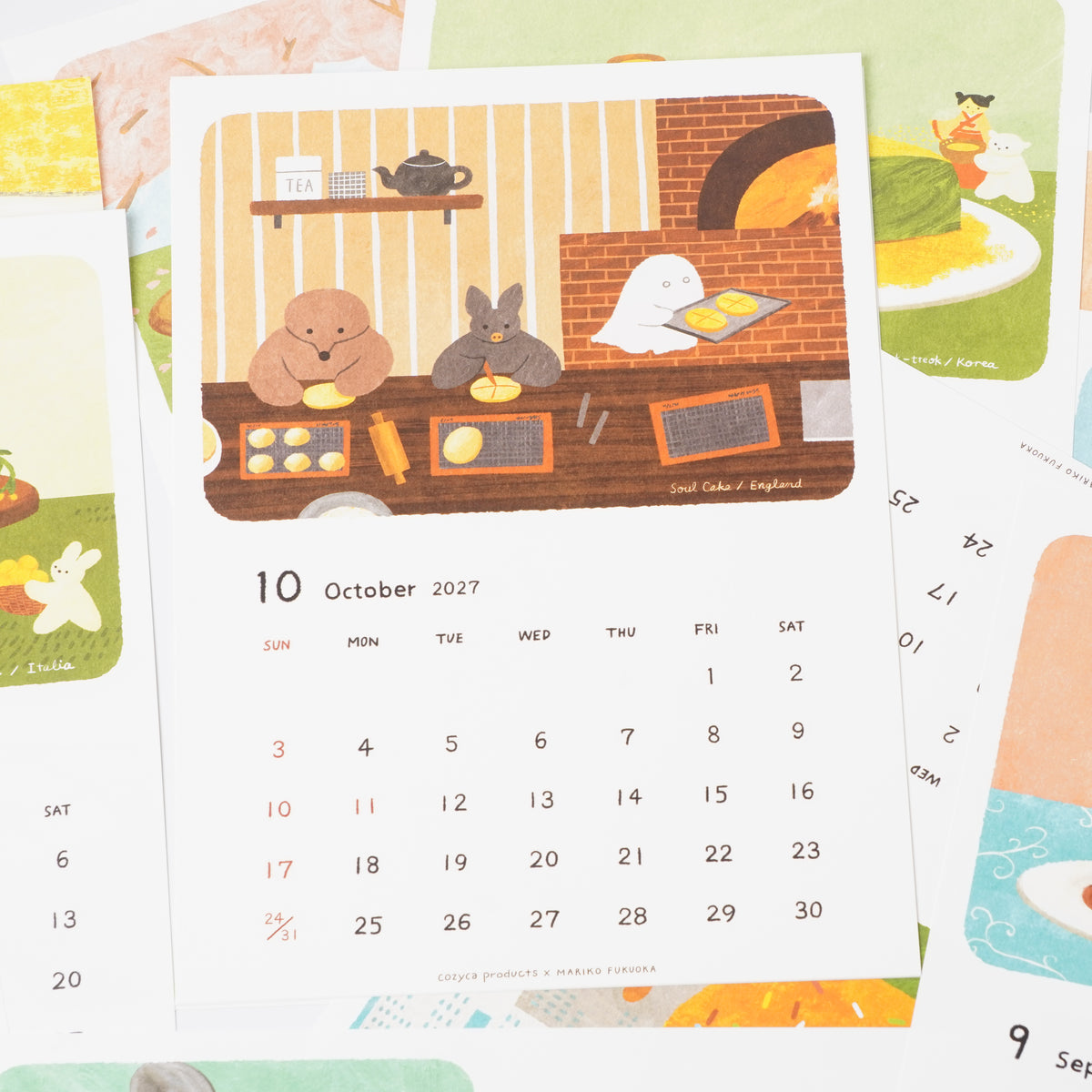 Mariko Fukuoka 2027 Sweets Calendar | Cozyca Products