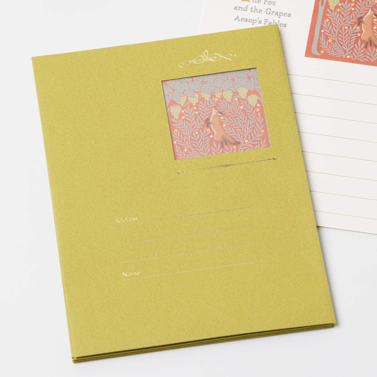 Naffy Fox and Grapes Letter Set