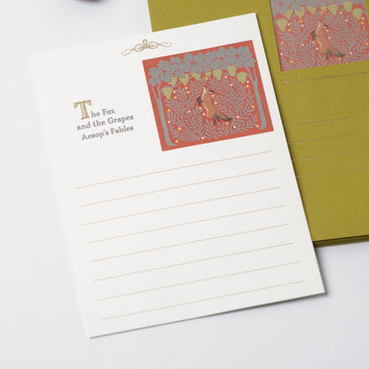 Naffy Fox and Grapes Letter Set