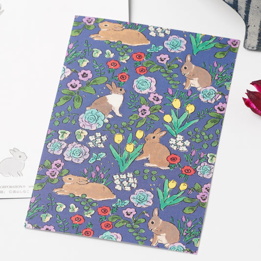 Shinako Moriyama Rabbits in the Garden Postcard