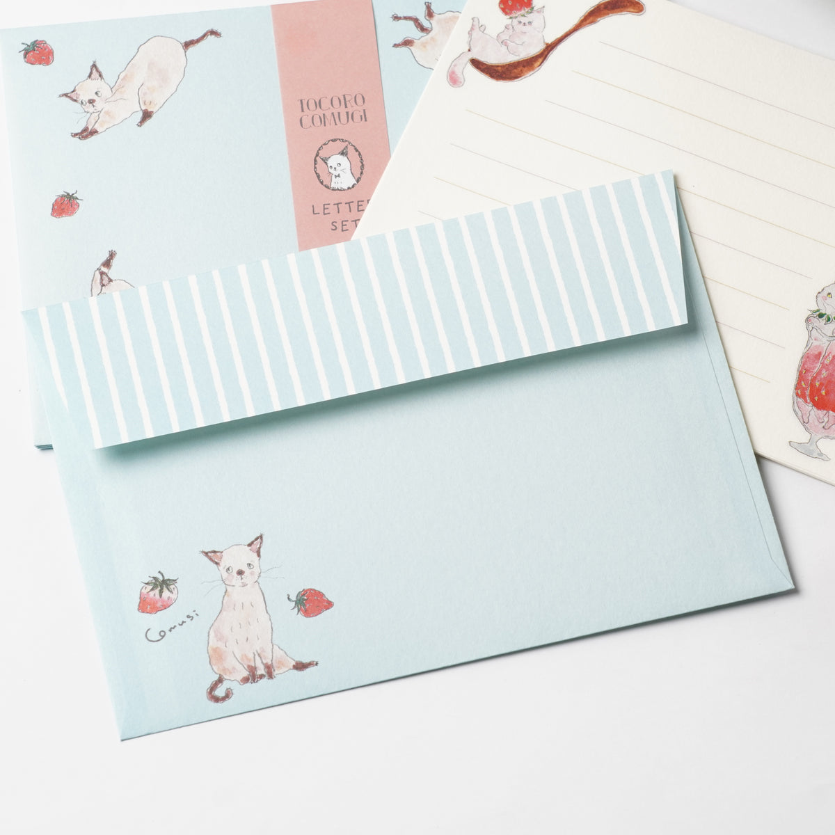 Tocoro Comugi Letter Set Strawberry