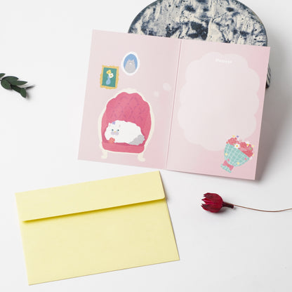 Greeting Card Fluff Moo Moo