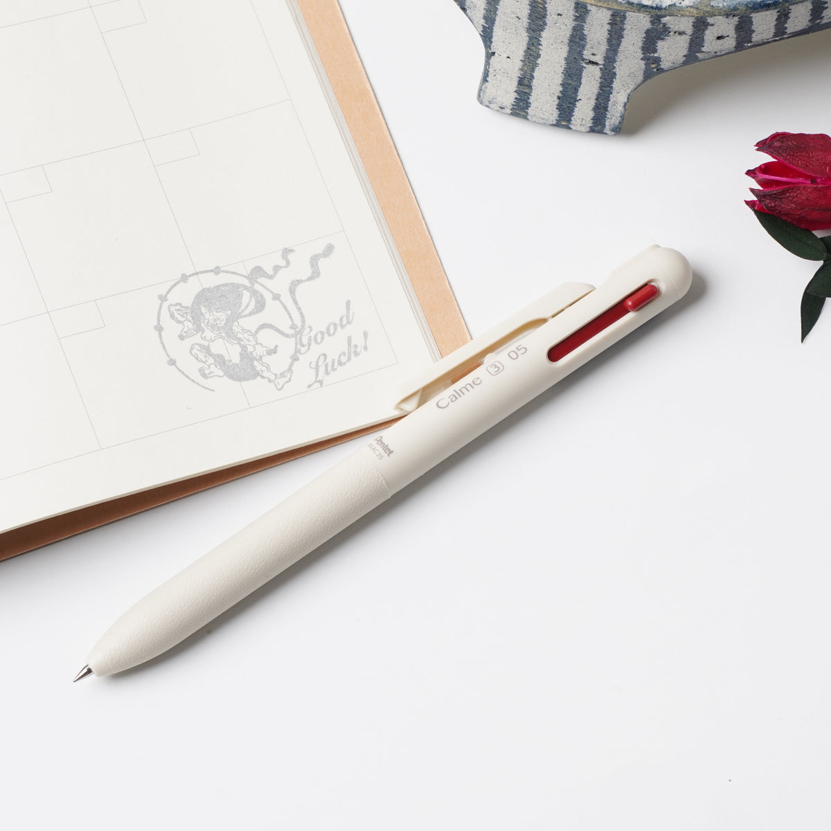 Pentel Calme 3-Color Ballpoint Pen