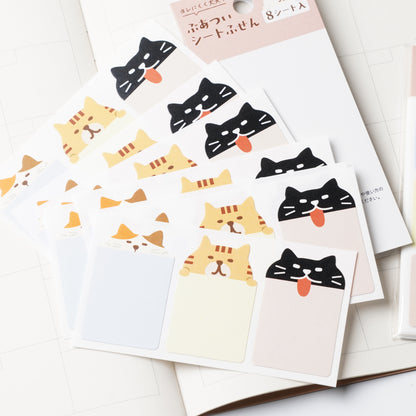 PINEBOOK Thick Sheet Sticky Notes – Tabby Cat