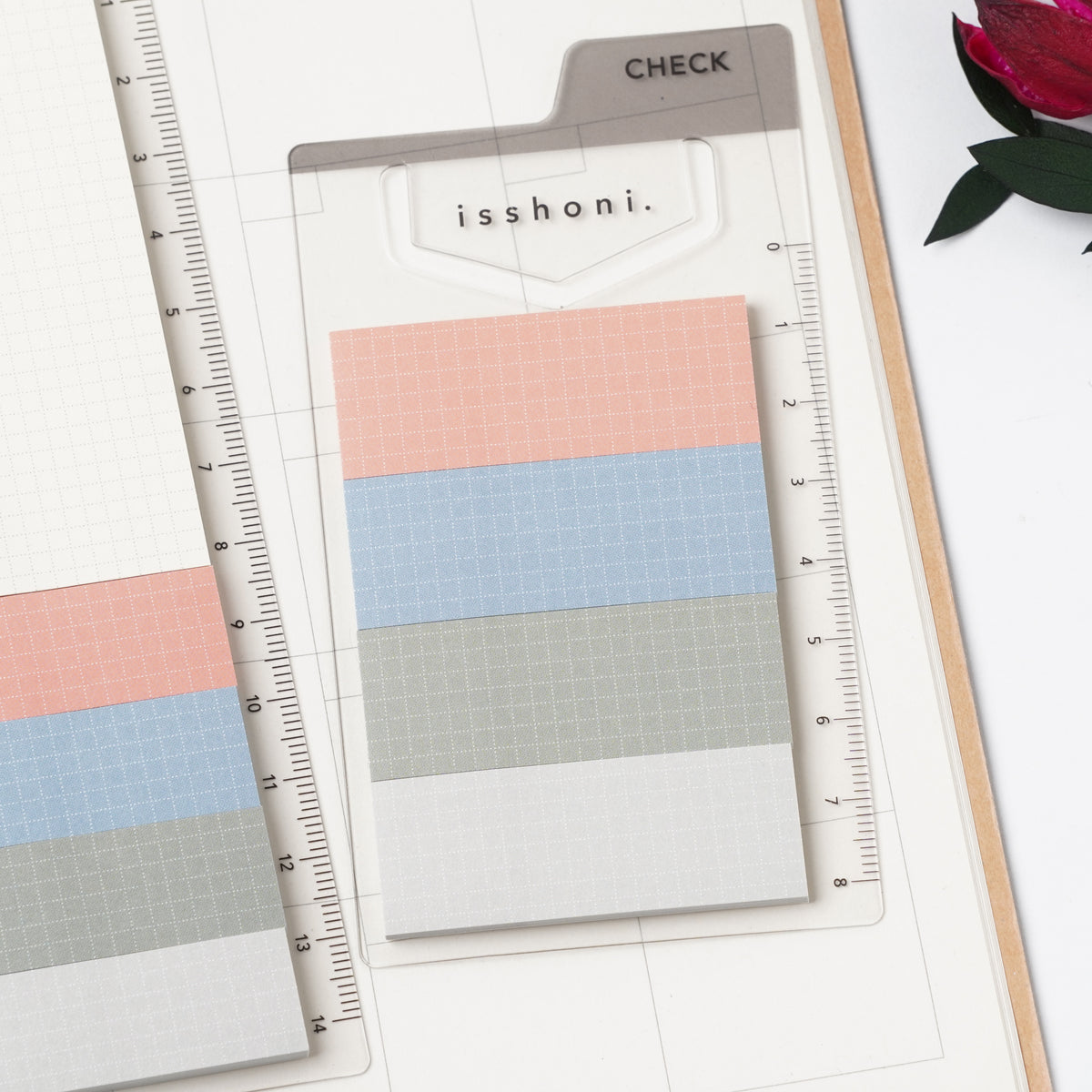 isshoni. Indexed Sticky Notes Mini – Assorted