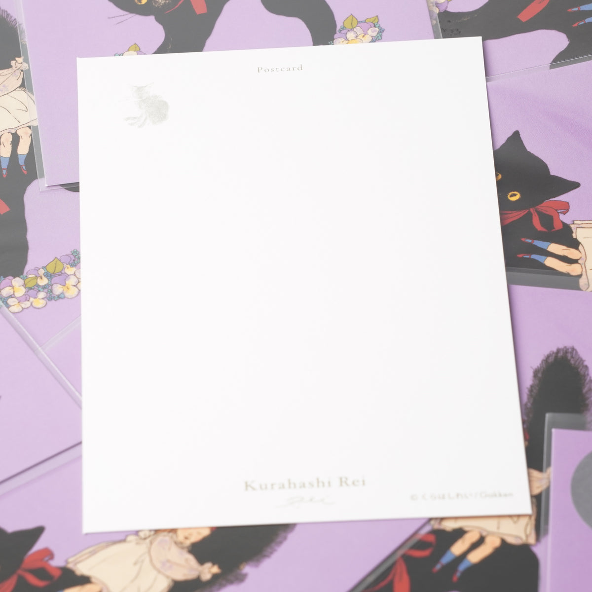 Kurahashi Rei Black Cat Premium Postcard