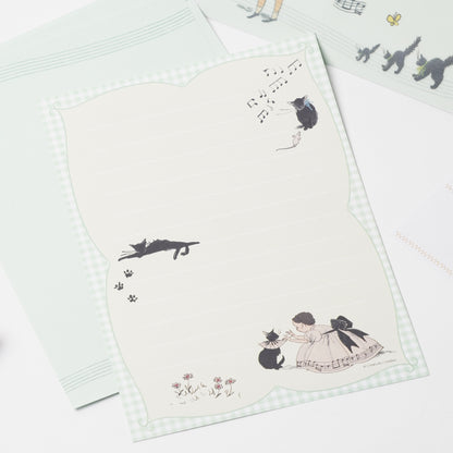 Kurahashi Rei Sheer Cat Letter Set