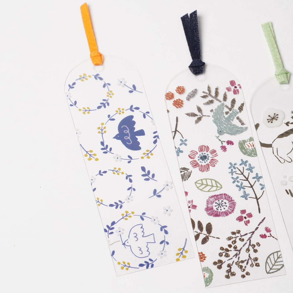 HONTOWATASHI Clear Bookmark – Blue Bird