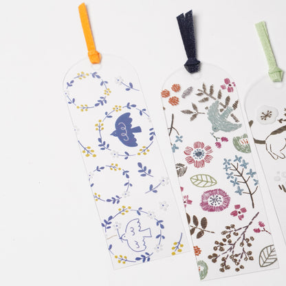 HONTOWATASHI Clear Bookmark – Blue Bird