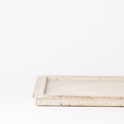 Futoshi Yamashita Volcanic Pottery Square Plate