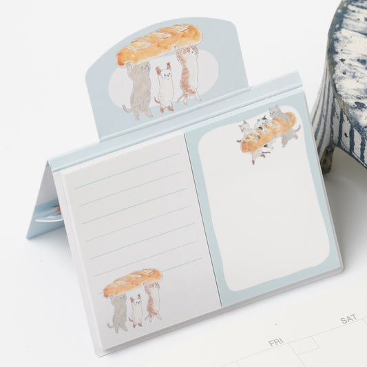 TOCOROCOMUGI Stand-Up Sticky Notes BIG – Bakery Cat