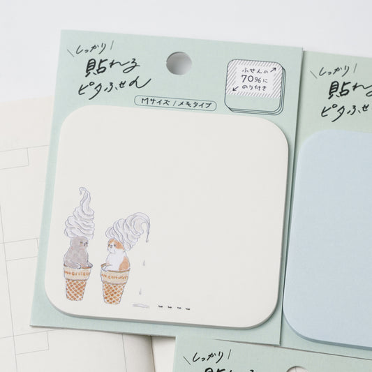 TOCOROCOMUGI Pita Sticky Notes M – Soft-Serve Cat