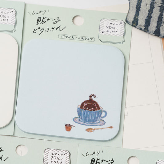 TOCOROCOMUGI Pita Sticky Notes M – Ninja Coffee Cat