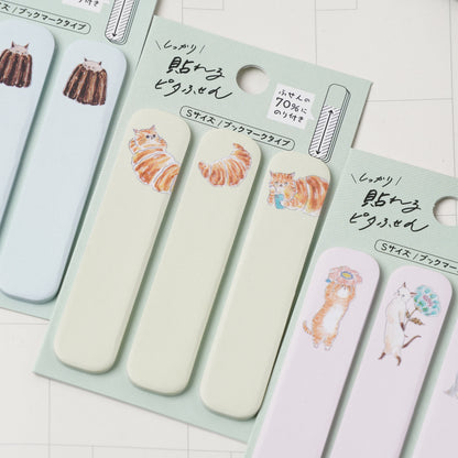 TOCOROCOMUGI Pita Sticky Notes S – Croissant Cat