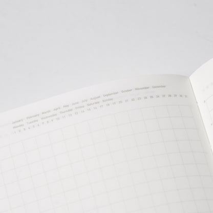 STALOGY 365 Days Notebook Grid A6 Slim